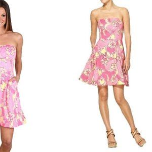 Lilly Pulitzer Hotty Pink Daylily Blossom Dress 6